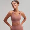 Roupa de Yoga Sutiã Esportivo de Costas Cruzadas Feminino Antichoque Anti-flacidez Push-up Top de Yoga Colete Fitness Alta Resistência