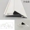 Perfil de canaleta de alumínio para iluminação refletiva de teto suspenso, canaleta de luz inclinada de 45 graus, perfil de canaleta de luz para lavagem de parede em favo de mel, fino como asa de cigarra
