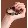 Pulseira de Agarwood Natural Wailai Pulseira de Contas de Buda Masculina Luxo Leve Original Jade Hetian Pixiu Contas de Rosário de Sândalo Feminina