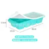 Bandeja de Hielo Grande de Silicona Transfronteriza Molde de Cubitos de Hielo de Grado Alimenticio Molde de Bola de Hielo de Desmoldeo Fácil Congelación Rápida Molde para Hacer Hielo Casero