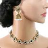 Set de Joyería de Lujo Transfronterizo Europeo y Americano con Forma de Gota de Agua, Exagerados Pendientes de Perla y Collar de Circonita Estilo Vintage de Corte al por Mayor