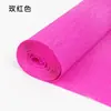 Papel crepom material feito à mão rosa de papel origami embalagem de buquê espessa ferramentas de fabricação diy papel plissado colorido