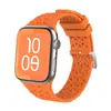 Adecuado para Apple Watch Ultra 9876543210 Series, Correa de Silicona para Reloj Estilo Hebilla de Hierro con Textura Hueca
