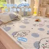 Protetor de Colchão Acolchoado de Lã de Leite Espessa de Desenho Animado para Inverno Quarto Casa Tatame Colchão Fino Acolchoado Dormitório Cobertura de Cama com Veludo