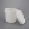 Cubo pequeño de plástico sellado de 1 litro directo de fábrica, cubo de plástico blanco engrosado con tapa, cubo de embalaje para detergente de lavandería y productos químicos diarios