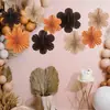 Decorações de Papel para Pendurar para Festa de Jardim de Infância, Montagem de Sala de Aula, Penduricalhos de Ventilador de Papel para Ambiente, Flores de Ventilador de Papel