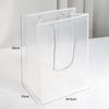 Bolsas Tote para Vitrine de PVC Fábrica Atacado Borda Transparente Embalagem de Buquê Dia da Mulher Bolsas para Arranjo de Flores Bolsas Caixa de Presente