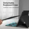 Estojo Protetor para Tablet iPad 11ª Geração Air7 com Touchpad, Teclado Bluetooth Sem Fio Retroiluminado, Estojo em Espanhol