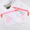 Bolsa con cordón de nailon personalizada del fabricante con diseño hueco de malla, Bolsa de almacenamiento estilo empalme de tela de malla de poliéster, Transpirable