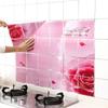 Me encanta la lámina de aluminio grande de tres capas engrosada para cocina, resistente a altas temperaturas, autoadhesiva, anti-humo de aceite, pegatinas de pared