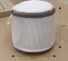 Saco Dobrável para Lavar Sutiã com Estrutura de Suporte, Saco de Lavagem de Roupas Íntimas de Malha Anti-Deformação para Máquina de Lavar