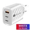 Cargador de teléfono móvil Doble C PD doble TIPO-C +1USB cabezal de carga multipuerto doble PDUSB cabezal de carga europeo y americano británico