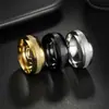 26 Nuevos Modelos de Anillos Pulidos de 8 mm para Hombre de Comercio Electrónico Transfronterizo en Europa y América, Anillos de Boda, Anillos de Pareja, Artículos de Venta Caliente al por Mayor en Amazon