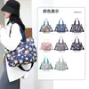 Bolso Grande de Mano para Mujer Bolso Nuevo Tipo Tote Bolso Pequeño Floral Fresco de Nailon Bolso Cruzado Casual para Mujer