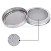 Pote de Vidro Mason com Tampa de Aço Inoxidável 304, Germinador de Sementes, Pote de Vidro com Tela de Filtro de Grau Alimentício