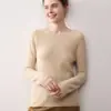 Suéter de Cachemira para Mujer Suéter de Cachemira 100% Pura para Mujer Suéter Base Camiseta Base Nuevo Cálido Tejido