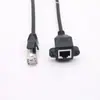 Cabo de Extensão de Rede com Furos para Parafuso em Formato de Orelha Pode Ser Usado para Fixar Cabos de Rede RJ45 Cat5E Macho-Fêmea