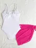 Nuevo traje de baño transfronterizo para niños 2027, traje de baño de dos piezas estampado para niñas para playa y aguas termales, adecuado para niños mayores
