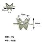 Metal tamanho pequeno Diamante Borboleta Nova Fivela de Sapato Sandálias Decorativas Mocassins Sapatos Infantis Fivela Decorativa Acessórios para Sapatos