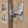 Aleación de Aluminio Engrosado Sin Perforación Montado en Superficie Pestillo de Puerta con Perno Cerradura para Puerta Corredera Pestillo para Puerta de Baño Pestillo para Puerta de Madera