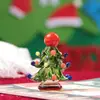 Árvore de Natal Mini de Vidro Esmaltado Zibo Enfeites Micro Paisagem Decoração de Mesa Acessórios de Carro Pequenos Presentes de Natal