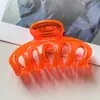 Pinza para el Cabello de Calabaza de Vidrio de Colores Transfronteriza Nueva para Mujer, Pasador de Estilo de Alta Gama para Amazon, Pinza de Tiburón para la Parte Posterior de la Cabeza, Accesorio para el Cabello