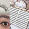 Cílios Postiços Sem Tufos para Cruzamento de Fronteiras, Cílios Naturais Estilo Cauda de Peixe, Dinâmicos e Longos, Cheios e Volumosos, Cílios Estilo Manga de Fada, Grande Capacidade, Comércio Exterior