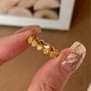Anillo Vintage Antiguo de Esmalte Perla Plata de Ley Diseño de Nicho para Mujer Lujo Ligero Gama Alta Sin Color Anillo de Cola