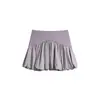 Nueva Falda Deportiva de Tenis Ultra Corta de Secado Rápido para Exteriores Rumeng para Mujer, Estilo Dulce de Chica de Verano, Realza la Altura, Adelgazante, Mini Falda Anti-Exposición