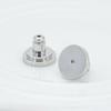 Chapado de retención de color 18K moda metal tapón para el oído torno tapón para el oído de dos discos silicona grande anti-caída tapón para pendiente
