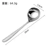 Acero Inoxidable 316 Cuchara para Sopa Cuchara Doméstica Olla Caliente Profundizada Redonda Grande Mango Largo Cuchara para Sopa Cuchara Pequeña para Sopa