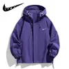 Roupas Masculinas 2026 Primavera/Outono Jaqueta Corta-vento Externa Jaqueta Masculina Camada Única Fina Cor Sólida Roupas de Montanhismo Corta-vento para Casal Roupa Externa Feminina