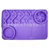 Producto Patentado Spot Mascota Almohadilla de Lamer de Silicona con Ventosa Perro Mascota Tazón Multifuncional de Comida Lenta