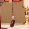 Yiming Xianyuan Cadena para Teléfono Móvil Colgante Elefante Sándalo Llavero de Coche Colgante Tallado Regalo Lindo para Hombres y Mujeres