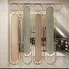 Mampara de Pantalla de Vidrio para Paletas de Acero Inoxidable, Personalizable para Oficinas de Ventas, Hoteles y Restaurantes, Mampara de Pantalla de Vidrio Changhong