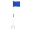 Porta-copos para Mastro de Bandeira de Golfe Porta-copos de Plástico Branco Furo de 4 polegadas Copo Bandeira Vermelha/Azul/Branca Cobertura de Mastro de 87cm