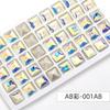 Praça Popular Transfronteiriça High-End Fundo Pontiagudo Diamante Vidro Super Brilhante Joias Acessórios de Vestuário Capa de Celular Decoração Lote Diamante Quadrado