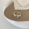 Corea del Sur Sentido del Diseño Nicho Anillo Abierto Cola de Pez para Mujer Sencillo Moda Moderno Elegante Anillo Versátil Anillo Anillo