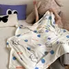 Manta de Dibujos Animados con Temática de Leche para Otoño e Invierno, Manta Gruesa de Forro Polar para Siesta, Manta Casual de Forro Polar, Manta Gruesa de Franela, Manta de Sofá Transfronteriza