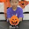 Linterna de Calabaza de Halloween Songyin Cubo de Calabaza Portátil para Niños Tarro de Dulces Juguete Luminoso para Actividad de Jardín de Infancia