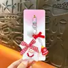 Llavero Creativo de Peluche Estrella de Cinco Puntas Navideña Estilo Miu Colgante Pequeño para Bolso Accesorio de Moño Regalo Pequeño Venta al por Mayor