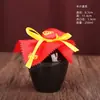 Potes de cerâmica de barro para vinho no atacado 1kg 2kg 3kg 5kg 5kg para uso doméstico, potes selados para armazenamento na adega com tampas de cerâmica e rolhas de madeira