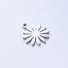 Acero Inoxidable Espejo Pulido Fino Accesorios Flor Margarita DIY Personalidad Nicho Colgante Girasol