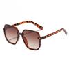 2022 Nuevas gafas de sol de moda poligonales de estilo coreano para mujer, gafas de sol con degradado retro de estilo popular en TikTok Live