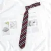 Corbata Marca H para Mujer, Estilo Universitario JK Uniforme Escolar Japonés, Corbata Decorativa Corta Pre-atada para Hombre, Atada a Mano DK