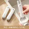 Cepillo para Tazas Plegable Cuatro en Uno Cepillo Limpiador de Espacios de Termo Multifuncional Herramienta Limpiadora de Tapas de Vasos para Biberones de Goma Suave en Forma de U