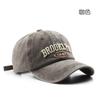 Sombrero para hombre personalizado lavado viejo letra bordada gorra con visera protección solar sombra solar gorra de béisbol para pareja sombrero de ala grande para mujer