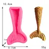 Molde de silicone líquido para cauda de peixe de sereia DIY, molde de chocolate para cauda de peixe, ferramenta de confeitaria para fondant