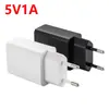 Carregador Certificado CE 5V2A/5V1A Padrão Europeu Cabeça de Carregamento Adaptador de Alimentação USB para Celular Plug