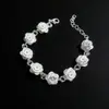 Estilo Étnico Cadena de Suéter de Aleación Collar Largo Pulsera de Flor de Rosa Atracción Turística Cepillada Hermosa Joyería Nueva
